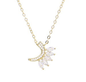 Sterling Silver 925 Arabic Letters Charm Necklace for Women