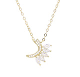 Sterling Silver 925 Arabic Letters Charm Necklace for Women