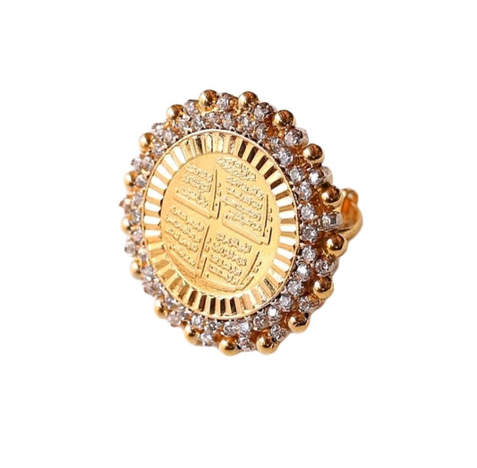 4 Qul Ring - Traditional Islamic Ring for Women