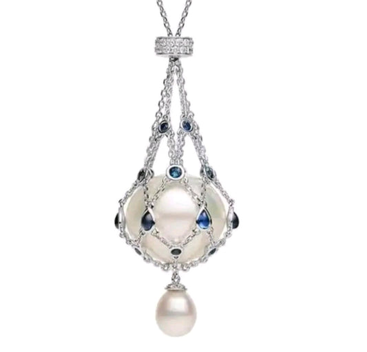 Chain Net Pearl Pendant - Fashion Accessory Clothes Accessory