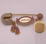 Customisable Baby brooch GIRL