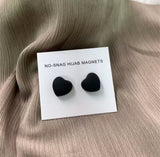 Heart shaped anti snag magnets 1 pair