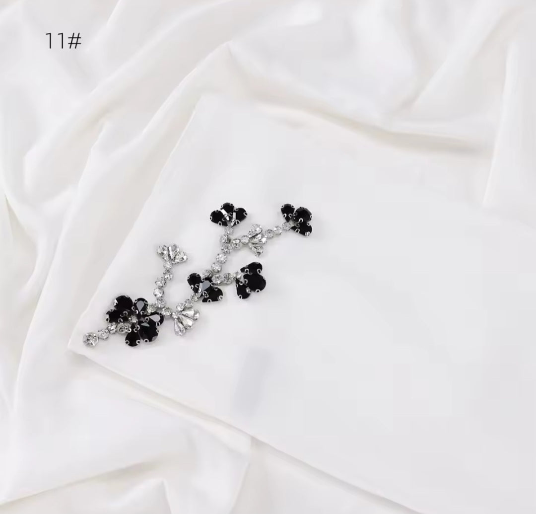 HQ rhinestone chiffon scarf